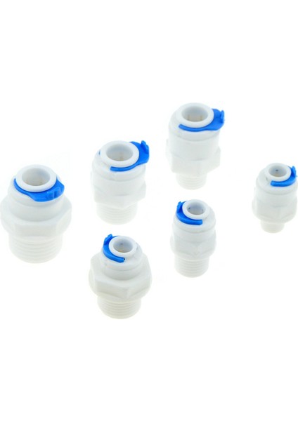 Plf Stili 3ı8 Hortum-1ı4 Konu Ters Ozmoz Su Arıtıcı Için Ro Su Hızlı Boru Bağlantısı Od Hortum Erkek Dişi Konu Plastik Bağlayıcı (Yurt Dışından)