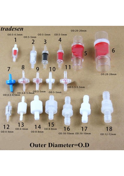 1 Adet Tarzı 12 (4X4MM) Plastik Tek Yönlü Inline Kontrol Valfi Gaz Hava Sıvı Su Akışkanlar Pvc Hortum Bağlantı Elemanları (Yurt Dışından)