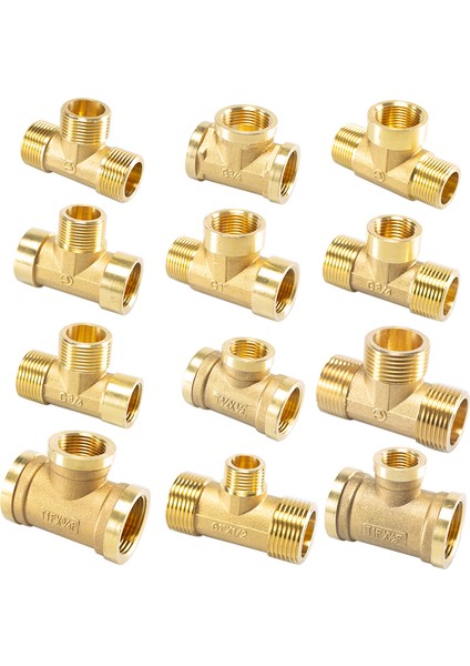 Kadın-M-F Tarzı 1 Inç Pnömatik Tesisat Boru Bağlantı Erkek Dişi Konu Bsp T Tipi Bakır Fittings Su Yağ Gaz Adaptörü (Yurt Dışından)
