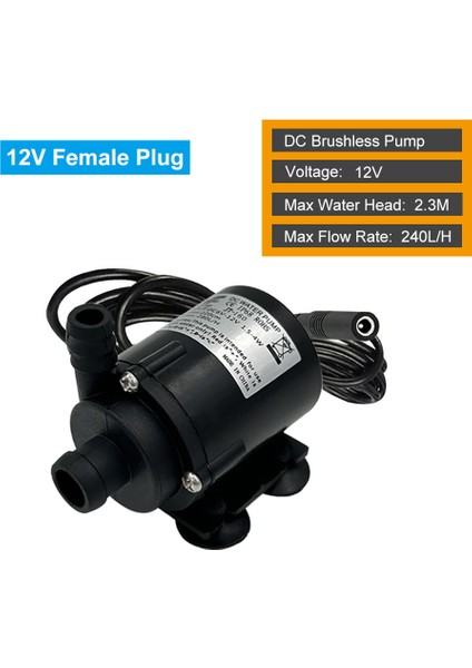 12V Dişi Fiş Yeni Güncelleme JT-160A Dlh Mikro Elektrikli Daldırma Su Pompası Akvaryum Pompa (Yurt Dışından)