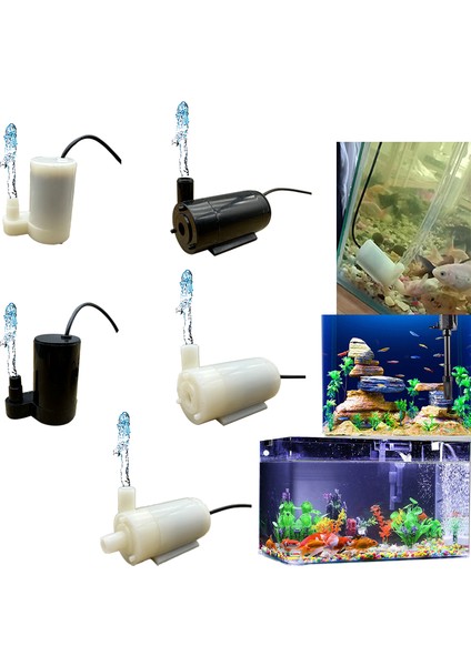5V-SIYAH A Dc 3V 5V Mini Submersible Su Pompası Akvaryum Balık Tankı Çeşmeler Hidroponikler Için Uygun Oksijen Pompası (Yurt Dışından) fiyatları