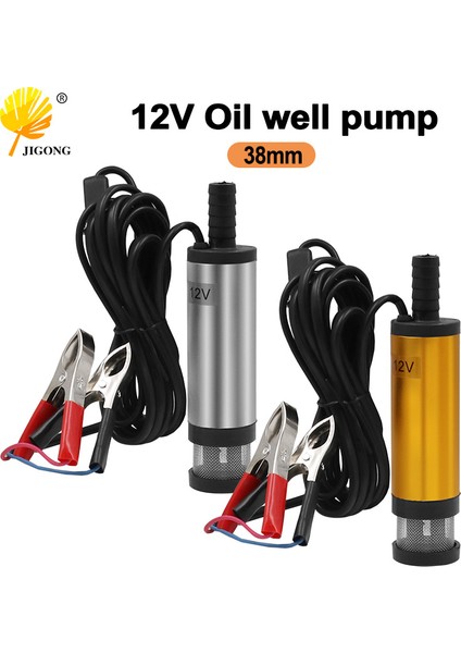 Kutulu Gümüş 12V Dc Elektrikli Dalgıç Yakıt Transfer Pompası Dizel Yağ Su 12L Dakika Yakıt Transfer Pompası Taşınabilir Mini (Yurt Dışından)