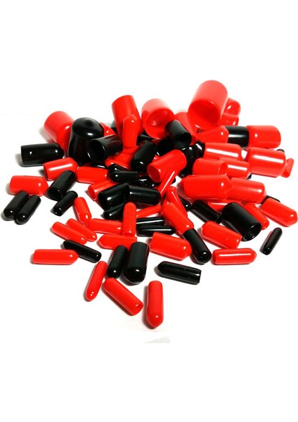 Siyah Stil 10 Adet D17MM Pvc Esnek Kauçuk Toz Izolasyon Konu Koruyucu Fiş, Çelik Boru Kılıf Kapağı, Kablo Tel Koruma Kılıfı (Yurt Dışından)