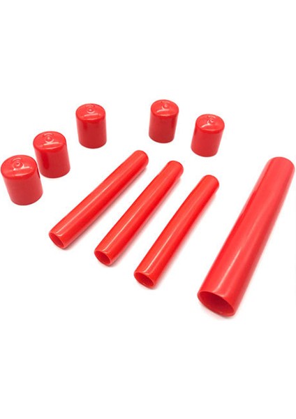 Siyah Stil 10 Adet D17MM Pvc Esnek Kauçuk Toz Izolasyon Konu Koruyucu Fiş, Çelik Boru Kılıf Kapağı, Kablo Tel Koruma Kılıfı (Yurt Dışından)