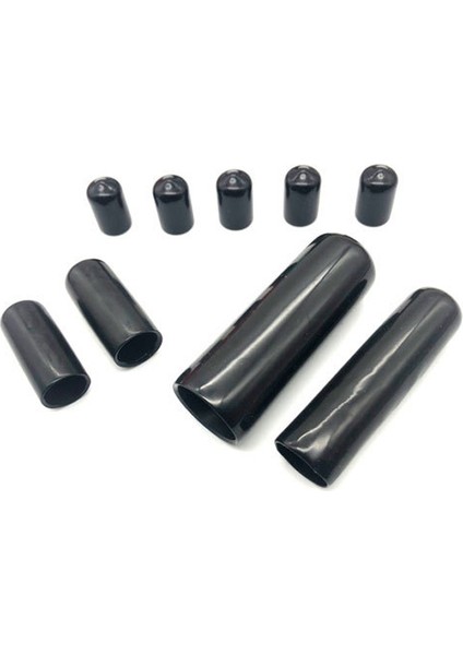 Siyah Stil 10 Adet D17MM Pvc Esnek Kauçuk Toz Izolasyon Konu Koruyucu Fiş, Çelik Boru Kılıf Kapağı, Kablo Tel Koruma Kılıfı (Yurt Dışından)