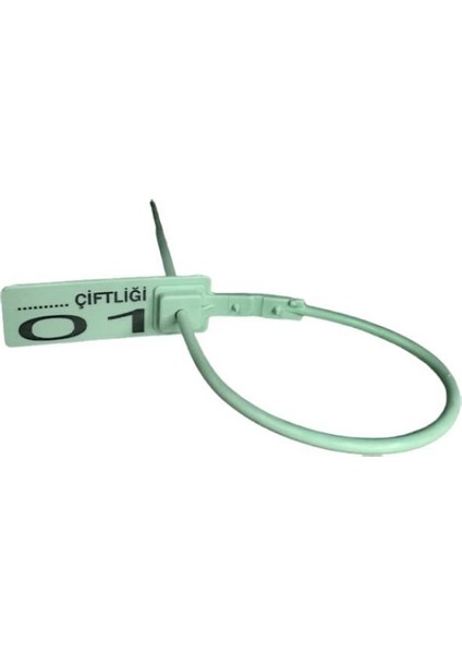 125 Adet Yeşil Metal Klipsli Plastik Mühür-Et Belirleme(Karkas) Kelepçesi