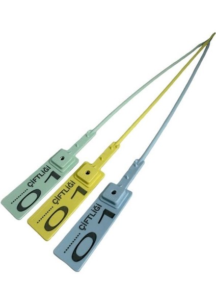 125 Adet Yeşil Metal Klipsli Plastik Mühür-Et Belirleme(Karkas) Kelepçesi fiyatları