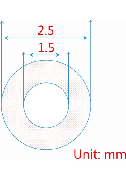 1.5x2.5mm 5m Tarzı 5m Gıda Sınıfı Silika Kılcal Şeffaf Silikon Hortum Ince Silikon Kauçuk Hortum Id Od Esnek Silikon Boru (Yurt Dışından)