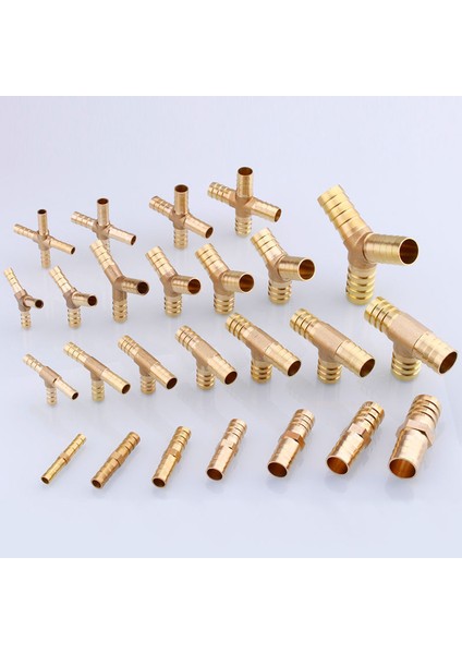 4 Yollu - x Tarzı 8 mm Diken Bakır Adaptör T x Y L Tipi Hortum Bağlantı Parça Boru Ekleme Fitting Su Gaz Hava Eklemi Ale Konnektörü (Yurt Dışından) modelleri