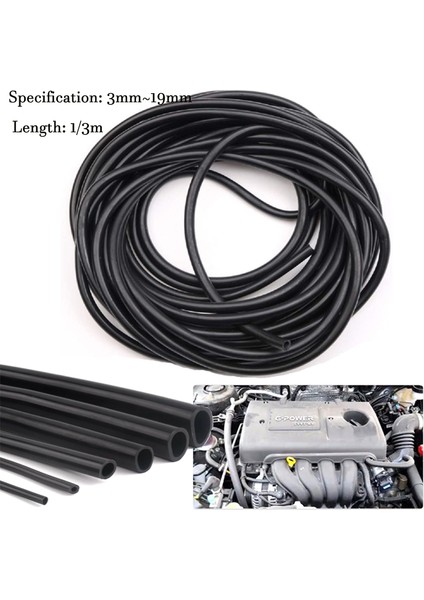 4X7MM Tarzı 1m Siyah Pürüzsüz Nitril Kauçuk Yakıt Hortumu Benzin Dizel Yağ Hattı Karbüratör Hortumu Boru Metre 3MM~19MM (Yurt Dışından) fiyatları