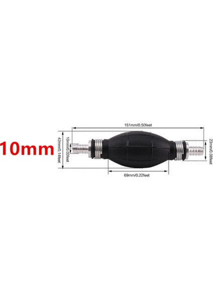10 mm El Yedek Yakıt Pompası El Kılavuzlu Yağ Pompası Yakıt Benzin Transfer Aracı Için Tüm Yakıtlar Araba Moto Tekne (Yurt Dışından)