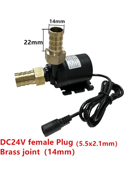 24V Dişi Fiş 14MM Su Pompası 12V Dc 24V Mini Pirinç Hızlı Bağlantı Fırçasız Isıtıcı Güneş Sıcak Su Pompaları Balık Tankı Dalgıç Pompa (Yurt Dışından)