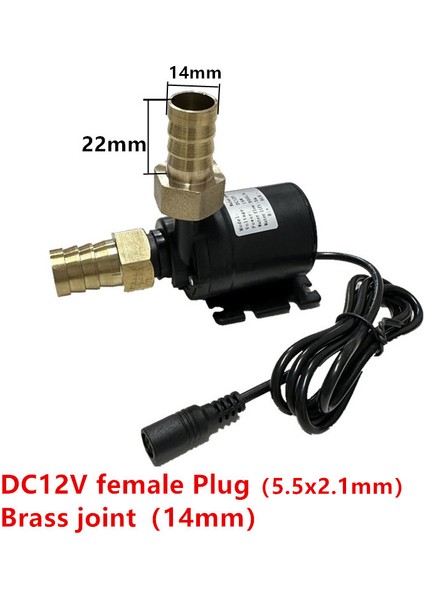 24V Dişi Fiş 14MM Su Pompası 12V Dc 24V Mini Pirinç Hızlı Bağlantı Fırçasız Isıtıcı Güneş Sıcak Su Pompaları Balık Tankı Dalgıç Pompa (Yurt Dışından) indirimleri