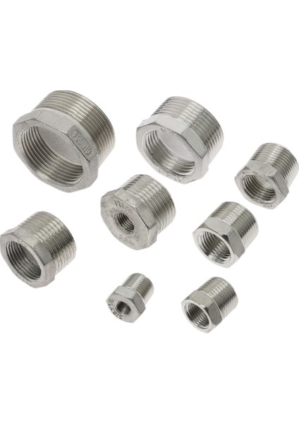 DN10 - Dn8 Stili Su Gazı Yağ Için Paslanmaz Çelik Boru Bağlantı Elemanları Kalp Azaltıcı Mafsallı Bsp Erkek Dişi Konu Tonifiye - E-Ticaret (Yurt Dışından) modelleri