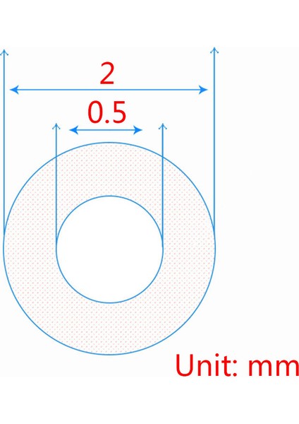 0,5X2MM 5m Tarzı 5m Gıda Sınıfı Silika Kılcal Şeffaf Silikon Hortum Ince Silikon Kauçuk Hortum Id Od Esnek Silikon Boru (Yurt Dışından)