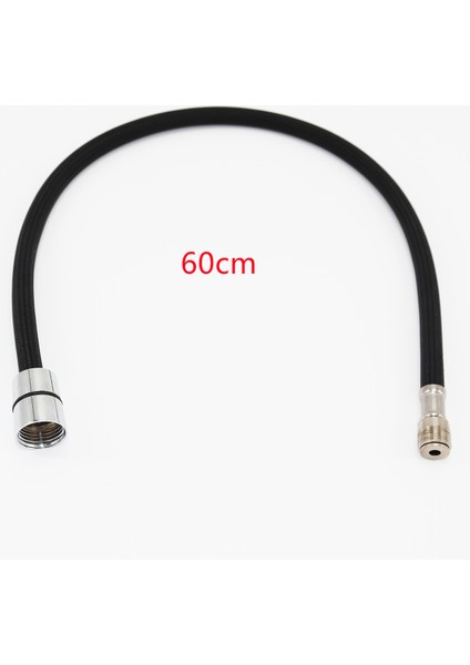 60CM Siyah Tarzı Mutfak Çekmece Bataryası Hortumu Için 50CM F M15*1 Naylon Örgülü Esnek Su Hortumu Siyah Gri Tesisat (Yurt Dışından)