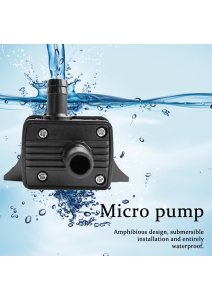 Sıcak Ultra-Sessiz Dc 5V 12V 4.2W 240LH Akış Hızı Su Geçirmez Fırçasız Pompa Mini Daldırma Su Filtresi Akvaryum Pompası (Yurt Dışından) fiyatları