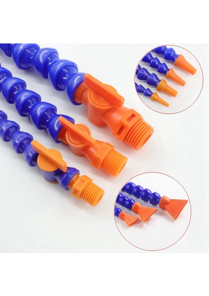 VALVE-G1L2-YUVARLAK Stil 5 Adet Erkek Dişi 300~ Plastik Esnek Su Yağ Soğutucu Hortum Nozulu ile Cnc Freze Tornalama Soğutma Borusu (Yurt Dışından) fiyatları