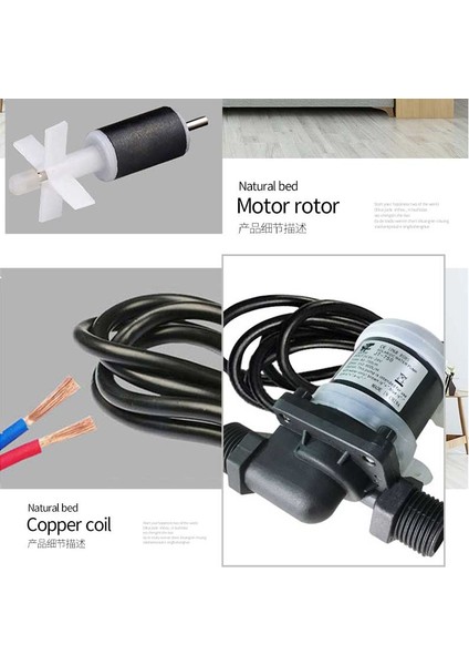 12V 16,8W Su Geçirmez Fırçasız Motorlu Su Pompası DC12V 24V Güneş Enerjili Su Isıtıcısı Sessiz Su Pompası Duş Yükseltme Pompası IP68 (Yurt Dışından) indirimleri