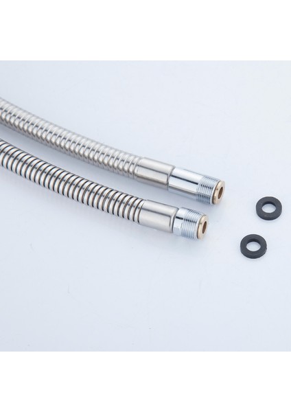 1,8 M'lik Bir Stil Paslanmaz Çelik Krom Yüzeyli Çekilebilir Duş Borusu, Banyo Lavabo Mutfak Gider Musluğu Özel Hortum (Yurt Dışından) fırsatları