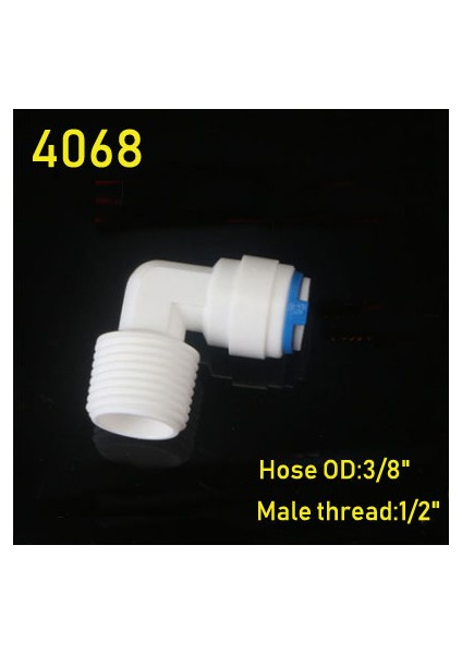 NO.4068 Stili Ro Su Dirseği Plaste Kuplaj Bağlantı Konnektörü Hortum Ters Osmoz Akvaryum Hızlı Montaj - E-Ticaret (Yurt Dışından)