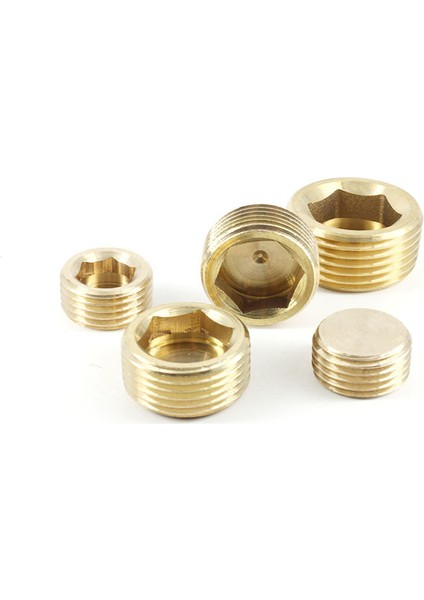 3l8 Erkek Stili 1 Parça Erkek Dişi Konu Brae Hex Head Son Kapak Fiş Bağlantı Hızlı Bağlayıcı Pirinç Evrensel Musluk Adaptörü (Yurt Dışından)
