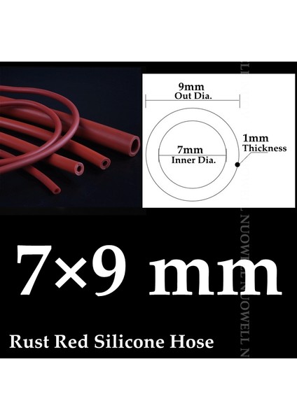 7X9MM Tarzı 3 Milyon I.D2~16MM Paslanmaz Kırmızı Silikon Boru Isıya Dayanıklı Otomobil Yağ Borusu Vakum Soğutma Borusu Hava Pompası Yumuşak Kauçuk Hortum (Yurt Dışından)