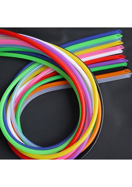 Kırmızı Stil Iç Çap 0,5 mm Dış Çap 1 mm 1 Metre Gıda Kalitesi Silikon Boru Esnek Kauçuk Hortum, Yumuşak Içecek Borusu Su Bağlantısı (Yurt Dışından) fırsatları