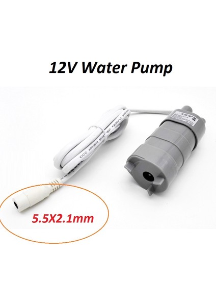 12V 2A 24W Adaptör En Iyi Satış 12V 24V 600LH Yüksek Basınçlı Dc Daldırma Su Pompası Üç Tel Mikro Motor Su Pompası Adaptör ile (Yurt Dışından) modelleri