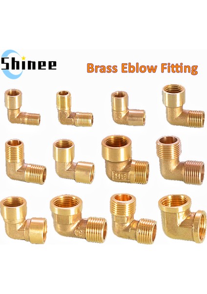 3l8 Erkekten Erkeğe Stili Su Yakıt Bakır Adaptörü Için Dişi Erkek 90 Derece Pirinç Dirsek Boru Bağlantı Parçası Coupler - E-Ticaret Başlığı (Yurt Dışından) fiyatları