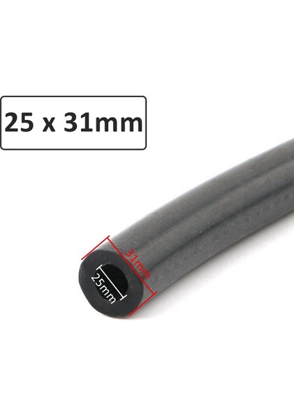 25 x 31 mm Stili 1m Siyah Silikon Tüp 3~38MM Kauçuk Hortum Esnek Yumuşak Boru Akvaryum Hava Pompası Için (Yurt Dışından)