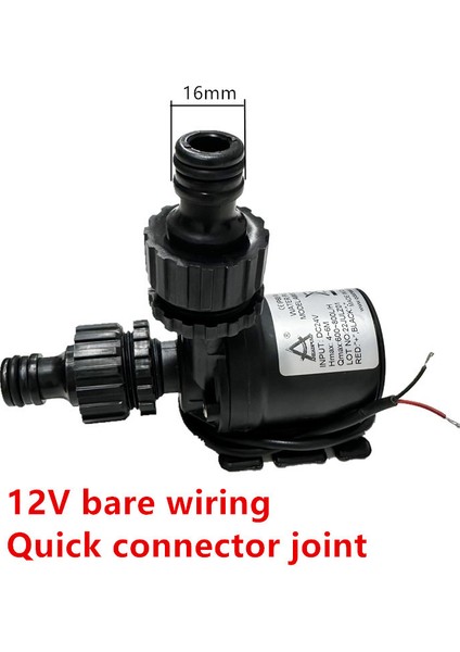 12V Kablo Hızlı Bağlantı DC12V 24V Su Pompaları Kaldırma Lh Güneşsiz Fırçasız Motor Su Dolaşımı Su Pompası Seramik Mil Ultra Sessiz Daldırma (Yurt Dışından)