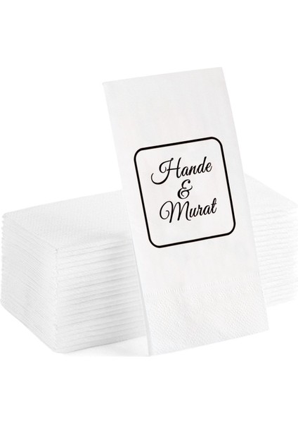 Kişiye Özel Söz Düğün Nişan Sunum Servis Peçetesi Konuşan Kağıt Peçete