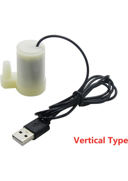 Dikey Tip Mini Mikro Dalgıç Su Pompası Dc 5V USB Düşük Gürültülü Fırçasız Motor Pompası 120LH (Yurt Dışından)