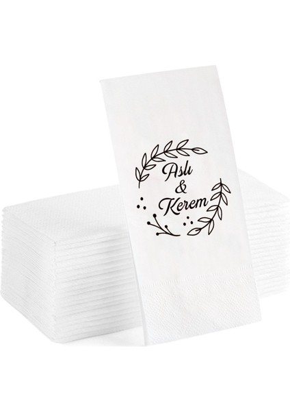 Kişiye Özel Yazılı Sunum Servis Peçetesi Konuşan Kağıt Peçete