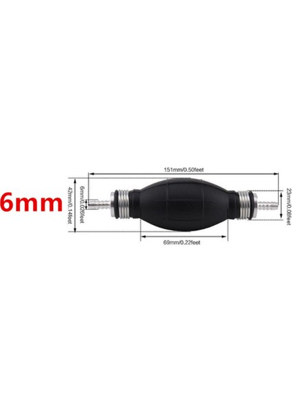 6 mm El Yedek Yakıt Pompası El Kılavuzlu Yağ Pompası Yakıt Benzin Transfer Aracı Için Tüm Yakıtlar Araba Moto Tekne (Yurt Dışından)