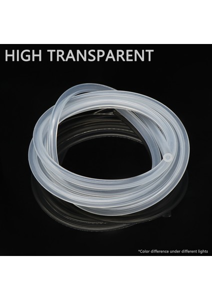 Net Stil Kimlik 9mm Dış Çap 12MM 1 Metre Silikon Boru Id Esnek Kauçuk Hortum Gıda Sınıfı Yumuşak Içecek Borusu Su Bağlantısı (Yurt Dışından)