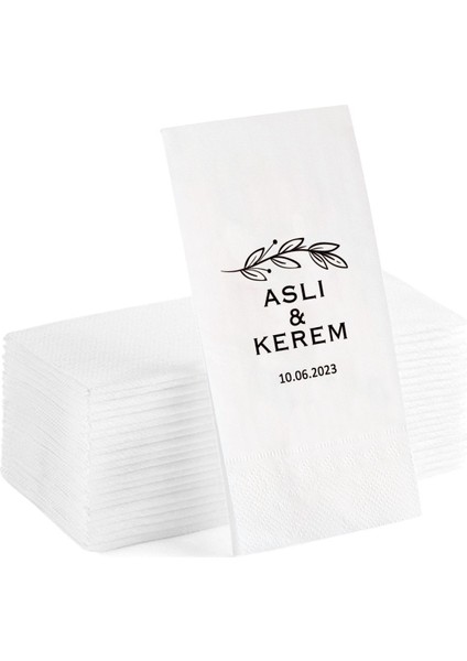 Kişiye Özel Yazılı Sunum Servis Peçetesi Konuşan Kağıt Peçete