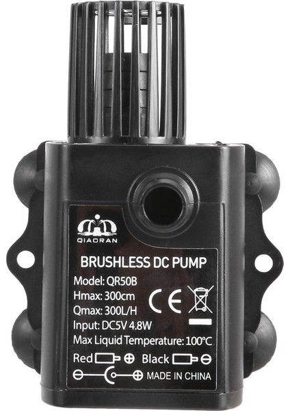 Tip B Decdeal Ultra-Quiet Fırçasız Dc USB Su Pompası 2.lh Kaldırma 300CM Daldırma Çeşme Akvaryum Dolaşımı (Yurt Dışından)