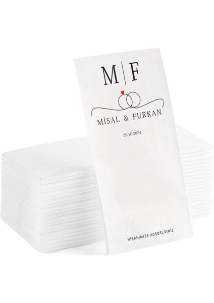 Kişiye Özel Yazılı Sunum Servis Peçetesi Konuşan Kağıt Peçete