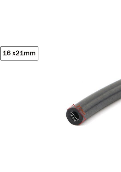 16X21MM Tarzı 1m Siyah Pürüzsüz Nitril Kauçuk Yakıt Hortumu Benzin Dizel Yağ Hattı Karbüratör Hortumu Boru Metre 3MM~19MM (Yurt Dışından)