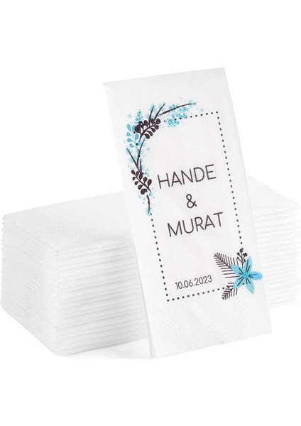 Kişiye Özel Yazılı Sunum Servis Peçetesi Konuşan Kağıt Peçete