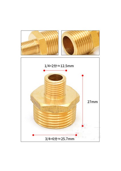 2-6fen Tarzı Brae Hex Nipple Fitting Hızlı Bağlantı Adaptörü Bsp Erkek Erkek Konu Su Yağ Gaz Bağlayıcı (Yurt Dışından)