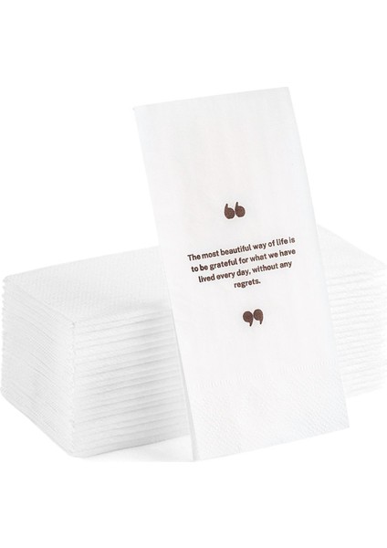 Yazılı Sunum Servis Peçetesi Konuşan Kağıt Peçete