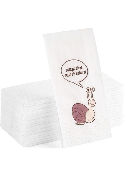 Yazılı Sunum Servis Peçetesi Konuşan Kağıt Peçete