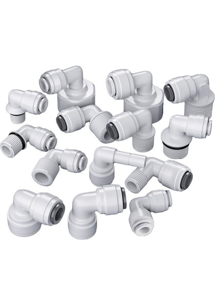 No.13 Tarzı 90 Derece Dirsek Ro Su Fittings 15 Çeşit Erkek Dişi Konu Pom Hortum Pe Boru Bağlantı Parçası Filtre Ters Ozmoz Parçaları (Yurt Dışından)
