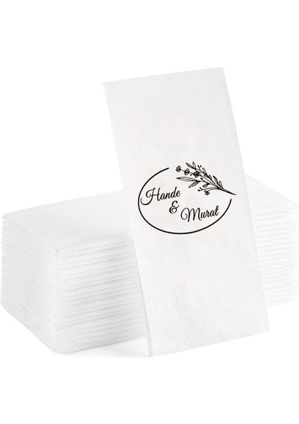 Kişiye Özel Yazılı Sunum Servis Peçetesi Konuşan Kağıt Peçete