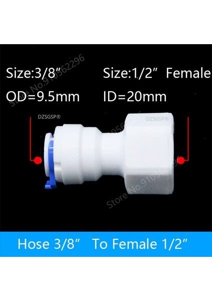 3L8HORTUM-1L2KADIN Stili Od Boru Düz Eşit Redüktör Bağlayıcı Fitting Akvaryum Ters Ozmoz Ro Su Dispanseri Için Uygun (Yurt Dışından)