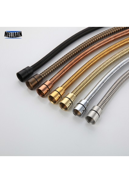 Cilalı Koyu Altın Tarzı 150CM Yüksek Siyah Duş Hortumu Banyo Aksesuarı Paslanmaz Çelik Yumuşak Banyo Tüpü 1.5 Metre Su Borusu Krom, Fırçalanmış Altın, Gri, Orb (Yurt Dışından) fiyatları
