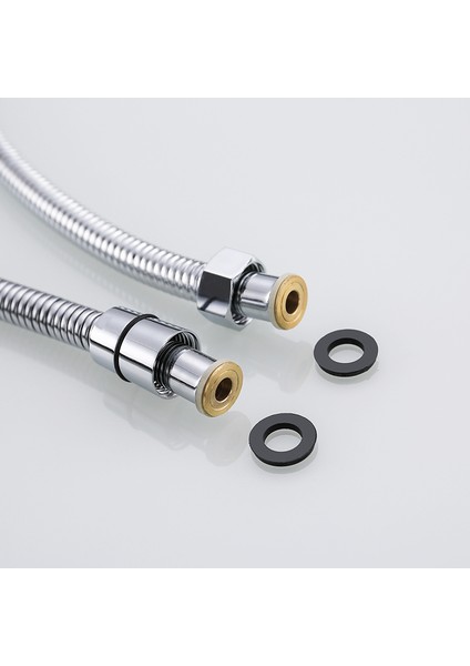 Cilalı Koyu Altın Tarzı 150CM Yüksek Siyah Duş Hortumu Banyo Aksesuarı Paslanmaz Çelik Yumuşak Banyo Tüpü 1.5 Metre Su Borusu Krom, Fırçalanmış Altın, Gri, Orb (Yurt Dışından) modelleri